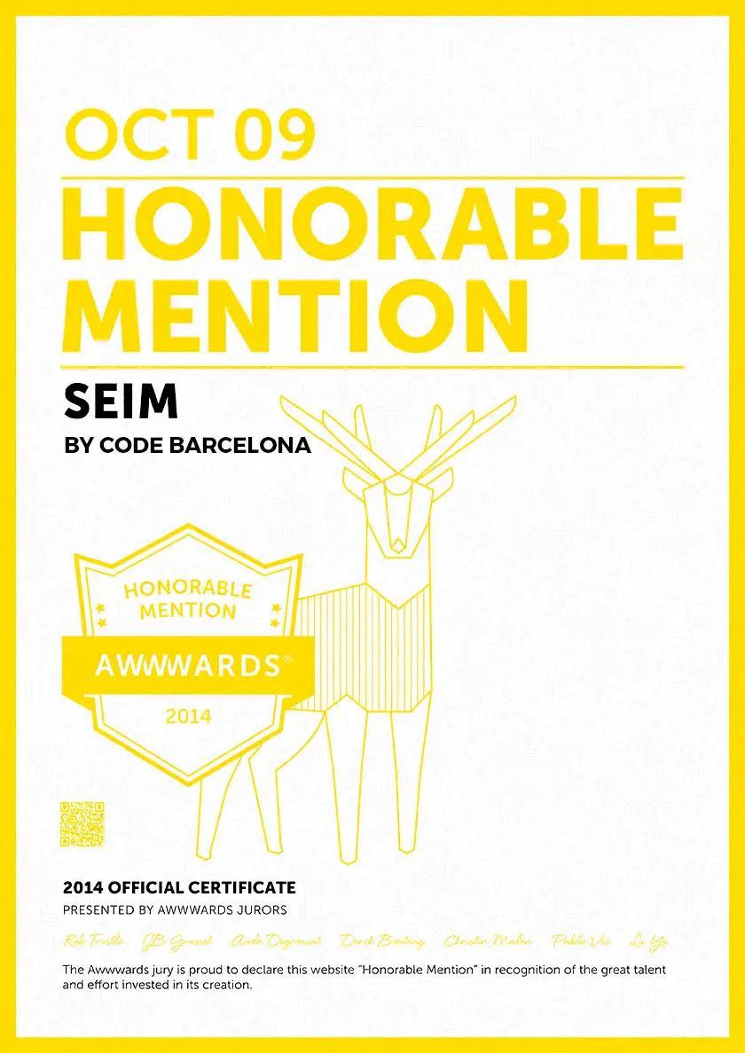 Portada de premio o mención de Jordi Ensenyat Disseny