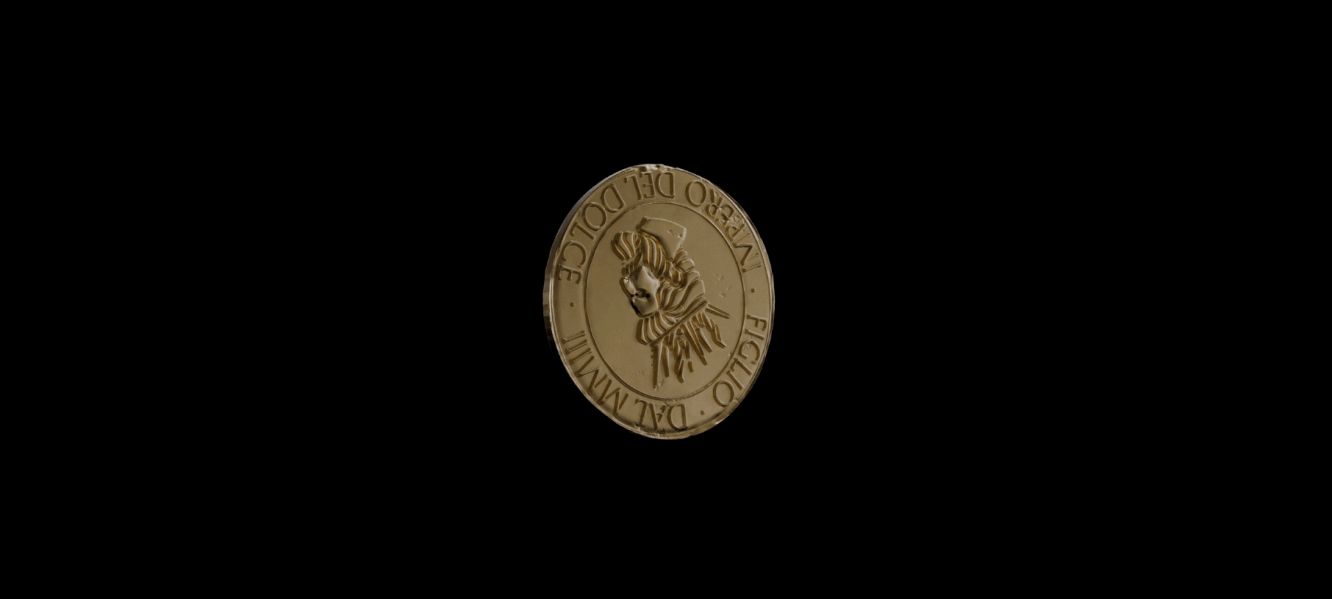 Animación original de la moneda de identidad Figlio