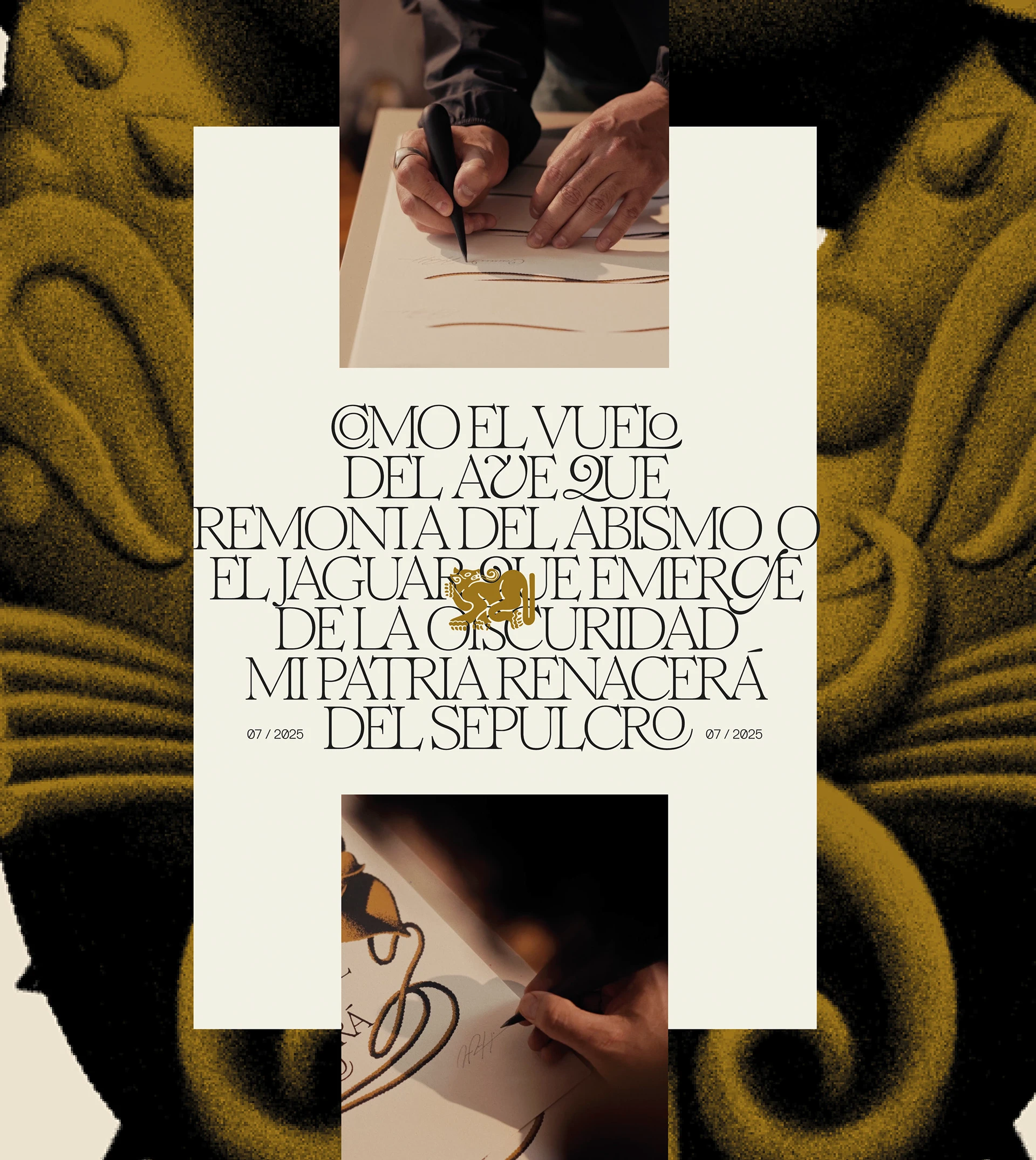 Documentación de Albora que reúne tipografía manos trabajando y la ilustración